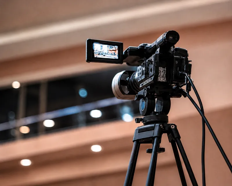 Filmkamera am Set einer TV-Produktion